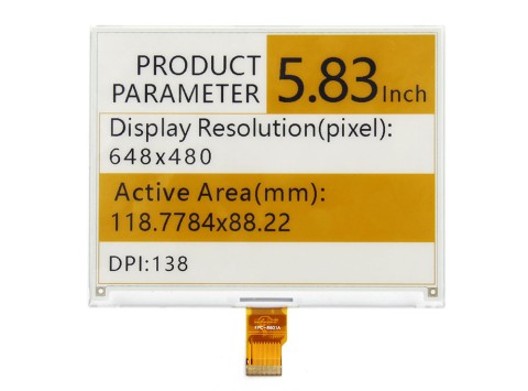 DKE 5.83 Inch Epaper Display