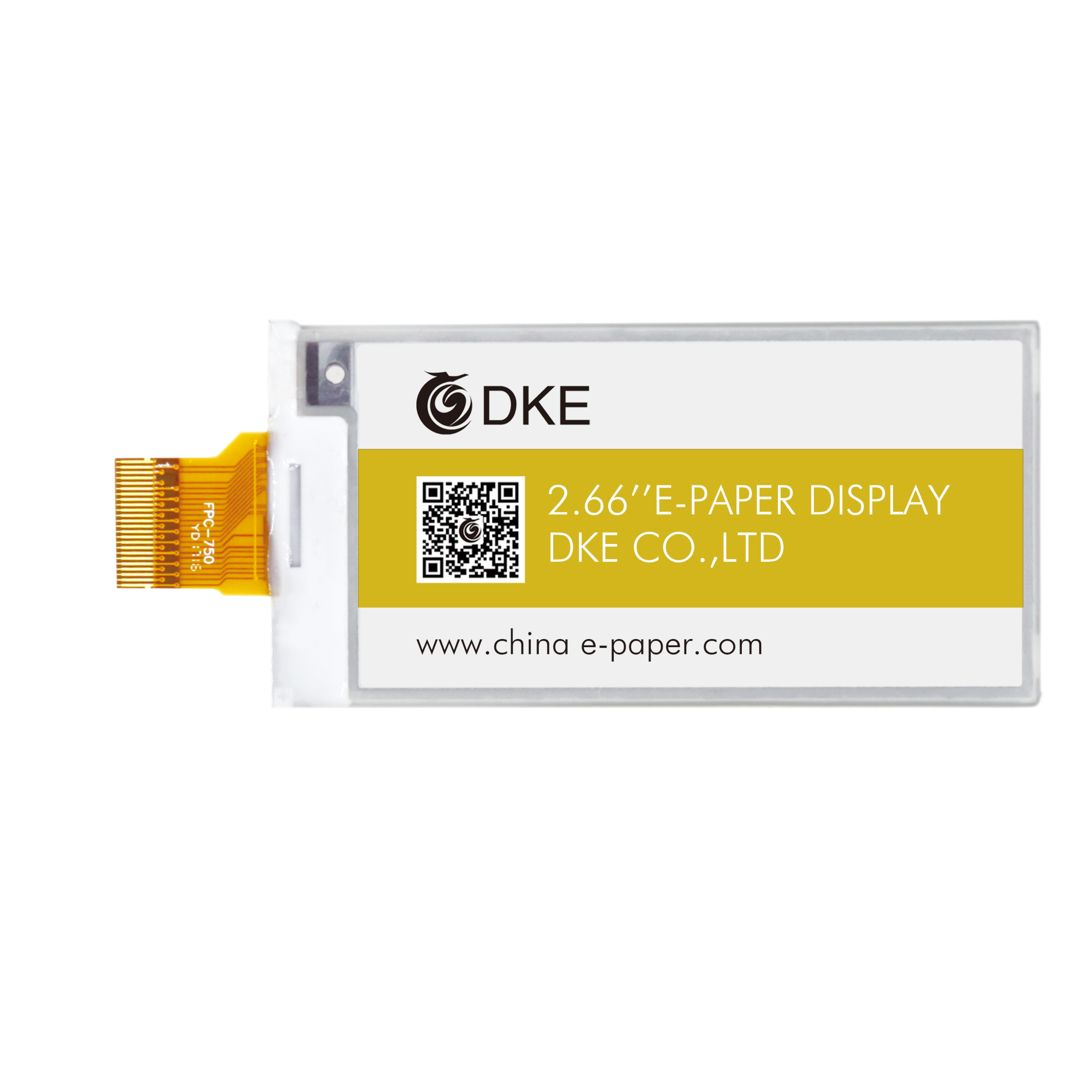 DKE 2.66 Inch Epaper Display